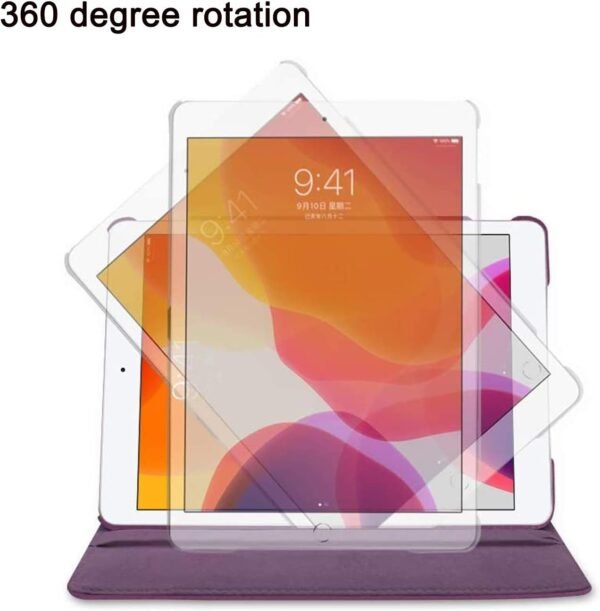 Étui Rotatif pour iPad 9,7" 6ème Génération, 5ème Génération/iPad Air 2/iPad Air – Support Rotatif à 360 Degrés Housse de Protection avec Mise en Veille Automatique (Moon Starry Sky) – Image 7