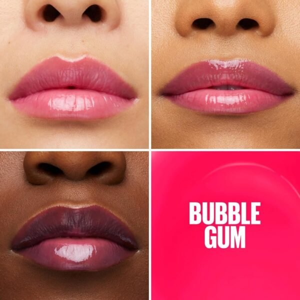 Maybelline New York - Gloss à Lèvres Hydratant & Brillance Instantanée - Enrichi en Acide Hyaluronique - Non Collant - Lifter Gloss Candy Drop - Teinte : Bubble Gum (24) - 5,4 ml – Image 6