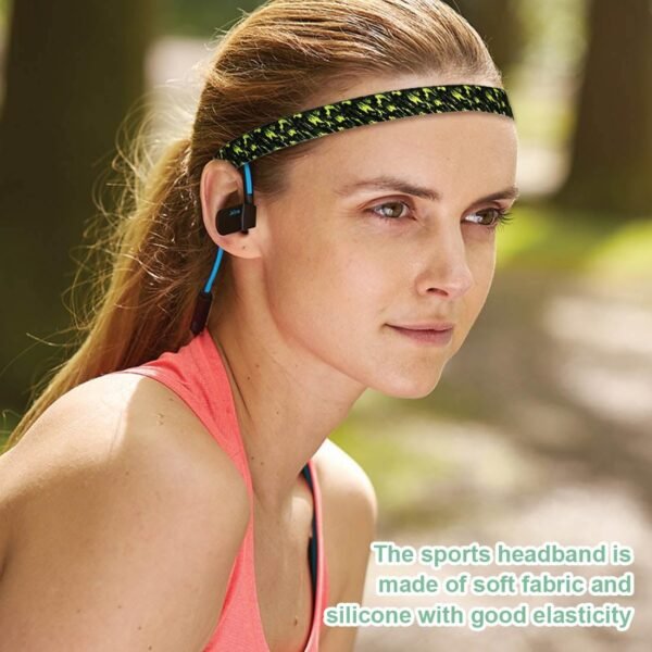 RDNKVB 5pcs Bandeaux de Sport Bandes de Sport antidérapantes Sports Bandeau Élastique Cheveux Bande pour Jogging Football Faire Yoga Exercice – Image 3