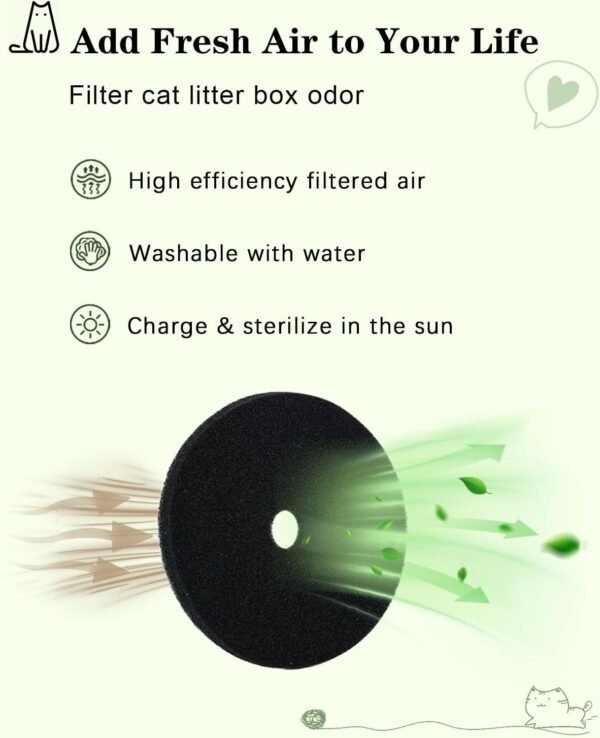 SETVSON Litière pour chat - En rotin tissé à la main - Avec bac à litière pour chat et plantes artificielles - Filtre de contrôle des odeurs - Véritables pierres - Pour salon, chambre à coucher, coin – Image 7