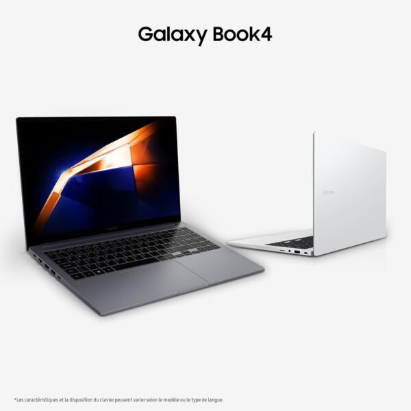 SAMSUNG Galaxy Book4, Ordinateur Portable 15.6'', Intel Core i5, 8Go RAM, 256Go SSD, Clavier AZERTY FR, Gris, Windows 11 Home – Image 2