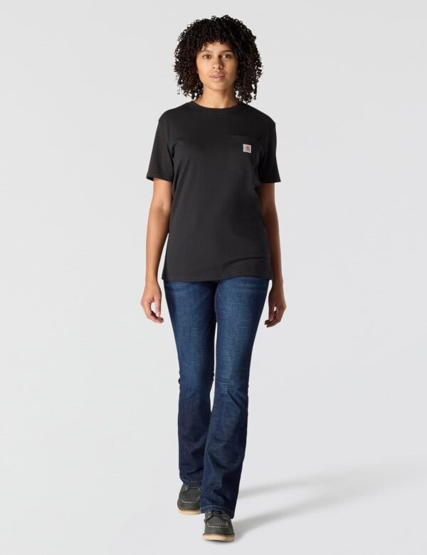 Carhartt Damen T-Shirt Workw Pocket S/S T-Shirt White – Image 4