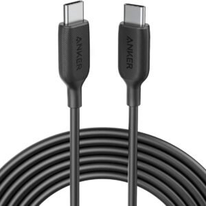 Anker Câble USB C vers USB C, Câble de charge rapide PowerLine III USB-C vers USB-C (3m), Charge 60 W Power Delivery PD pour Apple MacBook, iPad Pro, Samsung Galaxy S10 Plus S9 S8 Plus, Pixel et plus