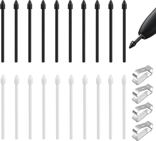 MHDUYEG 20 Pièces Pointes De Remplacement pour Stylo S pour Samsung Galaxy S6/S6lite/S7/S7+/S7fe/S8/S8+/S8ultra/S21ultra/S22ultra/S23ultra/Note10/Note20 Stylet Tablette Samsung avec Pince Outil