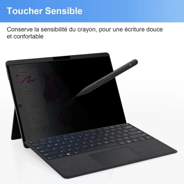 Magnétique Filtre de Confidentialité 13.5 Pouces Compatible avec Microsoft Surface Laptop 6/5/4/3/2/1, Amovible Protection Ecran Surface Laptop, Film Anti Regard /Filtre Lumière Bleue Surface 13.5" – Image 5