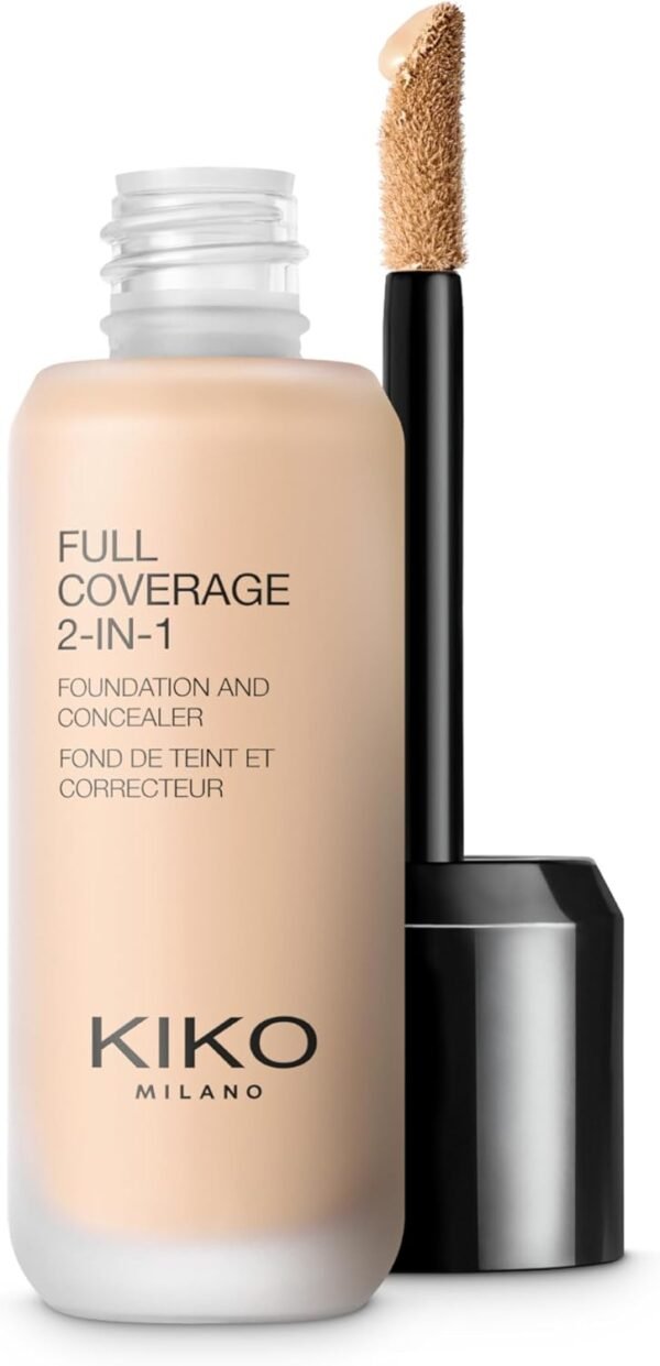 KIKO Milano Full Coverage 2-in-1 Foundation & Concealer 02 - WR 10, Fond De Teint/Correcteur 2 En 1 À Couvrance Élevée