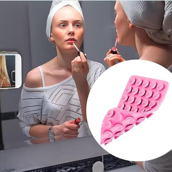 BKEPDY Lot de 4 Silicone Support Telephone Ventouse Support de téléphone antidérapant pour Selfies et vidéos pour Tous Modèles – Image 4