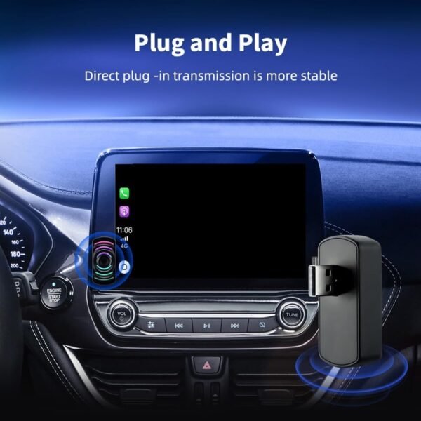 XUJIAN Car RGB Light USB Plug and Play 2 en 1 sans CarPlay ou Android Auto Box pour Autoradio avec CarPlay Filaire ou Auto – Image 6