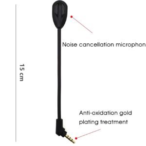 Alternative view of sciuU Microphone Micro Boom Compatible avec Kingston HyperX Cloud Flight/Flight S Casque Gaming sans Fil HX-HSCF-BK, pour PS4 / PS4 Pro Computer PC, 3,5 mm Microphone à réduction de Bruit Flexible
