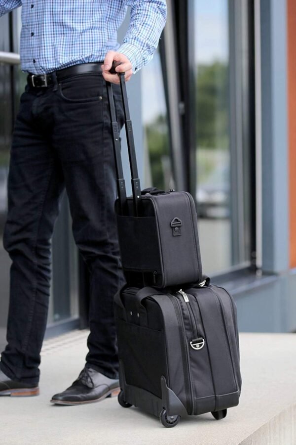 celexon Sacoche de Transport pour vidéoprojecteur Economy Large - 41x29x15cm -Lavable & imperméable -Armature en Coque Rigide -100% Polyester -Noir – Image 5