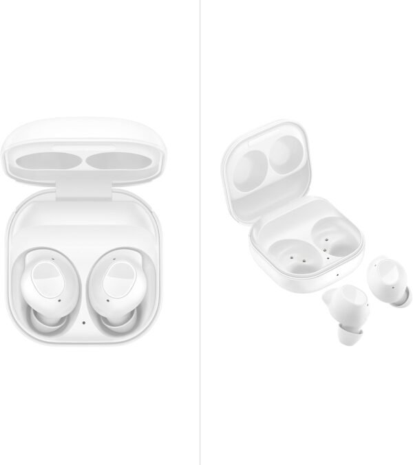 Samsung Galaxy Buds FE Écouteurs sans fil, Réduction active du bruit, Ajustement confortable, 3 Micros, Commande tactile, Basses profondes, Blanc, Version FR – Image 3