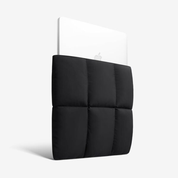 Comfyable Housse Ordinateur Portable 15-16 Pouces Compatible avec MacBook Air 15 M4 2025 & MacBook Pro 16 M4 2024, Fermeture Magnétique, Nylon, Noir – Image 3