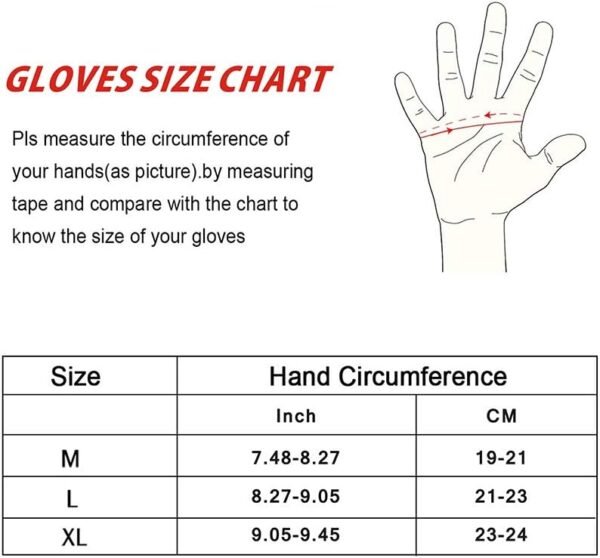 Nesirooh Gants VTT Homme et Femme，Gants Cyclisme Demi-Doigts Eté pour Vélo Cycliste Musculation Sports Gel Antichoc Antidérapant Respirant – Image 7