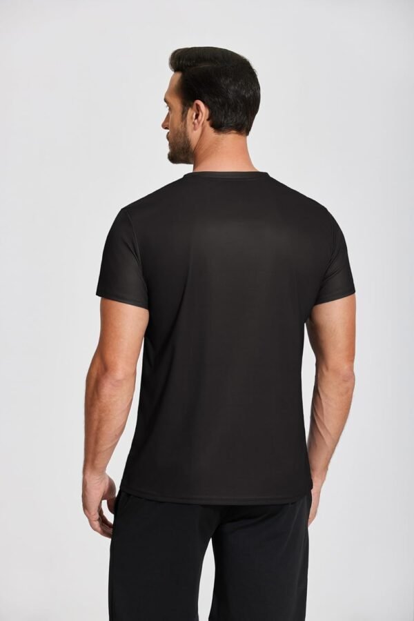 Weardear T-Shirt de Sport pour Hommes Chemise Fonctionnelle Chemise d'entraînement Respirante à séchage Rapide Chemise de Course à Manches Courtes – Image 5