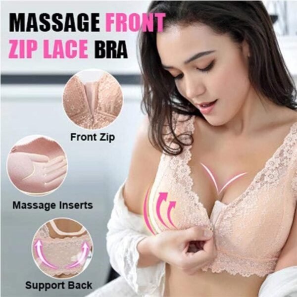 Soutien-Gorge Doux Et sans Fil - Soutien Gorge Dos Nu BrassièRe avec Rembourrage Fin Maintien Dos Couverture ComplèTe sans Couture Bra Fille Soutien Gorge – Image 2