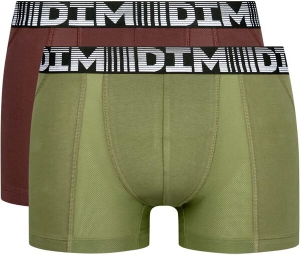 Dim Pack-2 Boxers Coton 3D Flex Air Tissu Respirant D01N1 Homme Confortable et Respirant pour Un Usage Quotidien au Design Moderne