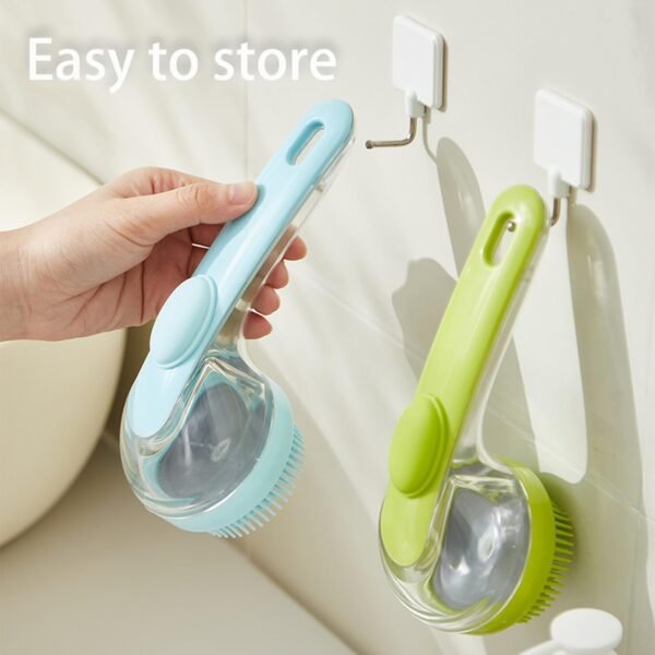 Brosse Bain pour Chien, Brosse de Lavage pour Chat, Brush Lavage Chien en Silicone, Brush à Shampoing avec Distributeur de Savon pour Animaux (B) – Image 6