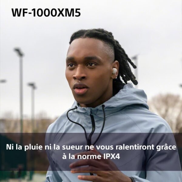 Sony WF-1000XM5 écouteurs sans Fil à réduction de Bruit, Bluetooth, Intra-Auriculaires avec Micro, 36 Heures d'autonomie, Charge Rapide, IPX4, Compatible iOS et Android - Noir – Image 10