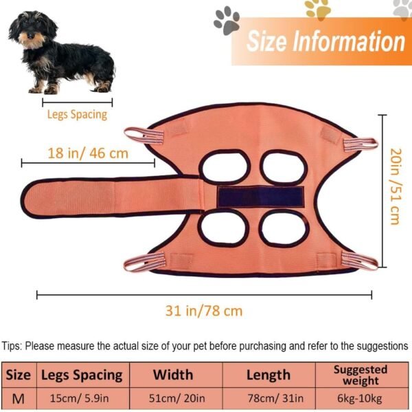 Hamac de Toilettage pour Chien, Accessoire de Table Toilettage pour Coupe Griffes Ongle Chien, pour Aider Les Chiens et Chats à Couper Les Griffes et Toilettage Beauté – Image 3
