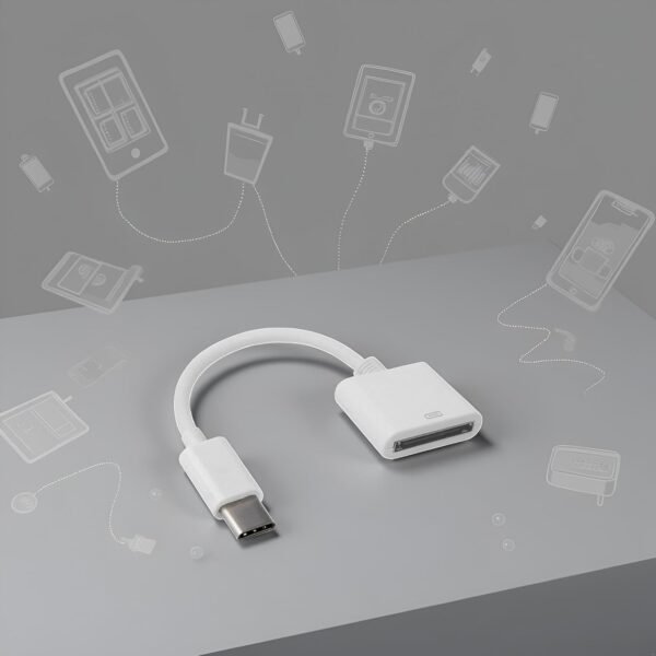 Wpppan Téléphone portable OTG 30 broches femelle vers USB 3.1 Type-C USB-C Sync Data Charge Adapter Cable Cell Phone OTG Adapters USB Cables Accessoires – Image 7