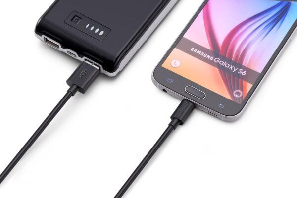 MaGeek® 3.0m Micro USB Câble Haute Vitesse USB 2.0 Sync et Charge pour Samsung, HTC, Sony, Motorola, LG, Google, Nokia (Noir) – Image 4