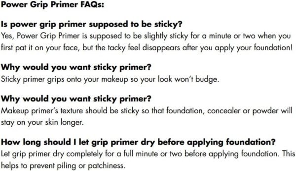 e.l.f. Power Grip Primer pour le visage à base de gel et hydratant pour lisser la peau et le maquillage, hydrate et apprêt, 0.811 Fl Oz (24 ml) – Image 6