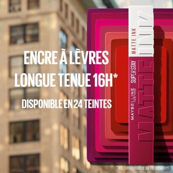 Maybelline New York - Coffret Exclusif de 6 Rouges à Lèvres Liquides Longue Tenue - Superstay Matte Ink - Teintes: Lover (15)/Seductress (65)/Artist (120)/Dancer (118)/Pioneer (20)/Voyager (50) – Image 4