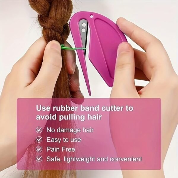 Votvlog 5 Pièces Coupe Noeud Chat, Peignes de Démêlage pour, Peigne à Nouer pour Chiens, Couteau Démêlant pour Animaux de Compagnie avec Lame en Acier, Accessoires de Détacheur de Noeuds de Toilettage – Image 4