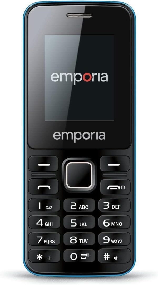 Emporia MD212 - Téléphone Portable pour Personnes âgées, Volume élevé, Double sim, écran Couleur 1,8", Bluetooth HSP, Appareil Photo, Bluetooth, Black/Blue (Italie) – Image 3