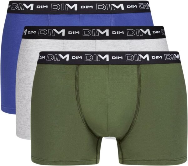 Dim Lot de 3 Boxers Homme | Coton Stretch Respirant | Maintien Optimal | sans Étiquette