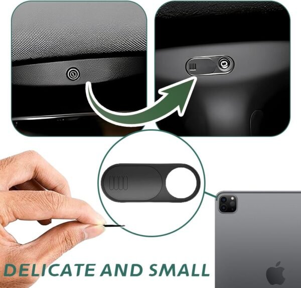 QOWUXHZ 6 Pièces Cache Webcam Pc Portable Couvercles De Webcam Curseurs Pour Housse De Caméra D'Ordinateur Portable Applicable À La Housse De Caméra D'Ordinateur Portable Et De Téléphone Portable – Image 3
