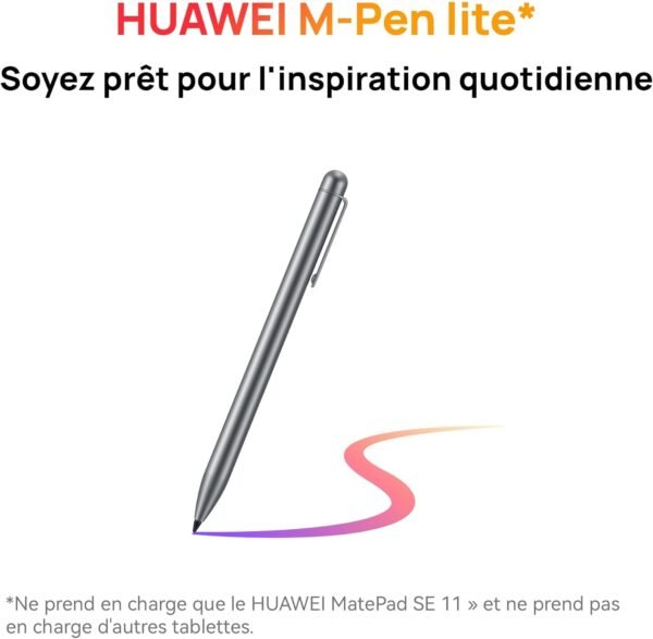 HUAWEI MatePad SE 11 Tablettes, Écran Fullview Eye Comfort 11 Pouces, 4+128G, Slim and Light 475g 6,9mm, Son époustouflant ajusté, M-Pencil, Batterie de 7,700 mAh, Gris – Image 6