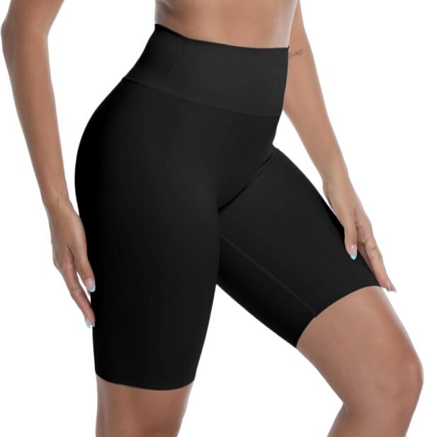 Towintec Short De Sport pour Femmes Taille Haute Collants Confort D'ÉTÉ Anti Frottement Cuisse Sportswear Push Up Leggings Courts pour Cyclist Yoga Course À Pied Fitness Fitness Gym Pilates