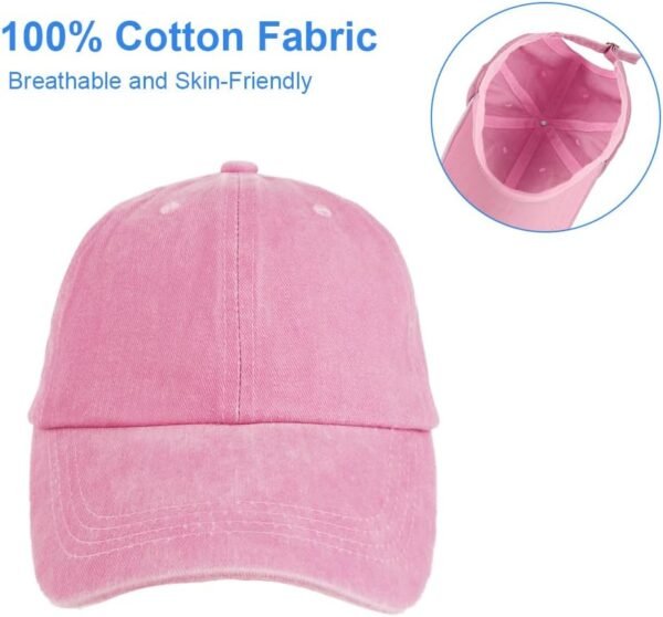 Aomig Casquette de Baseball, Style Rétro Ancien Anti-Soleil Baseball Cap, Homme Femme été Unisexe Réglable Casquettes Sport Extérieur Sunhat Chapeau(Brun) – Image 2