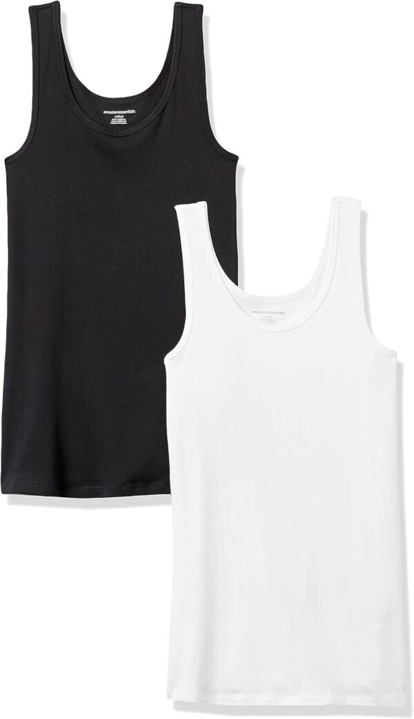 Amazon Essentials Débardeur Coupe Ajustée Femme, Lot de 2