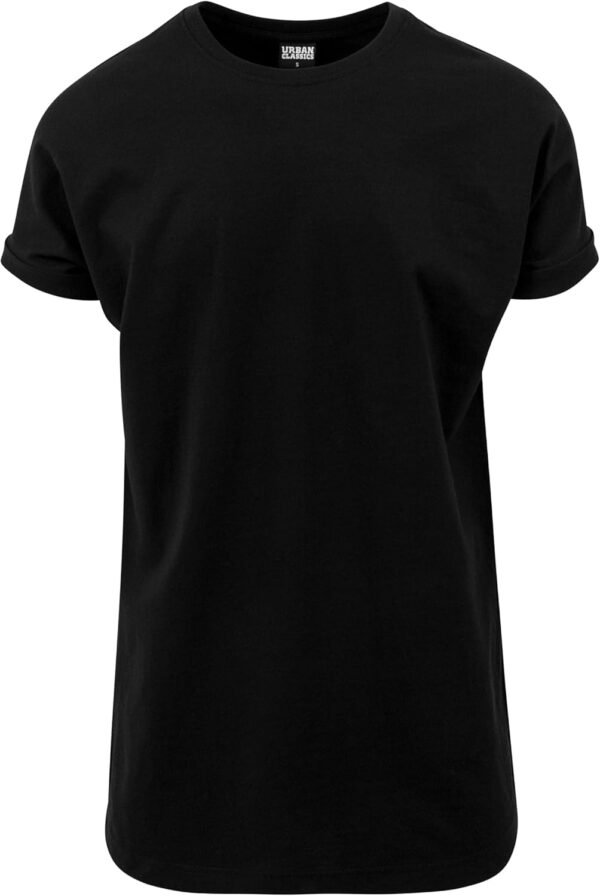 Urban Classics T-Shirt Long Manches Retroussées Homme T-Shirt Manches Courtes Rouge – Image 4