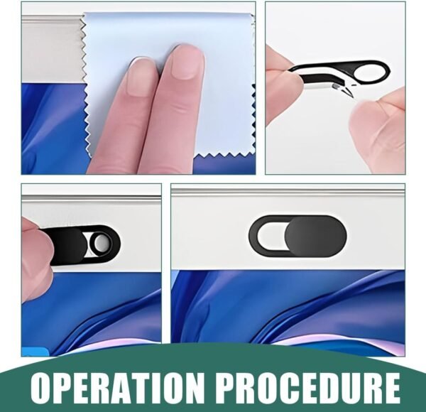 QOWUXHZ 6 Pièces Cache Webcam Pc Portable Couvercles De Webcam Curseurs Pour Housse De Caméra D'Ordinateur Portable Applicable À La Housse De Caméra D'Ordinateur Portable Et De Téléphone Portable – Image 5