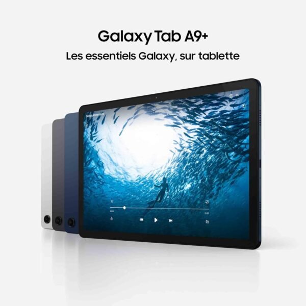 Samsung Galaxy Tab A9+ Tablette Android, 64 Go de Stockage, Grand écran de 11", Wifi, Son 3D, Bleu marine, avec Chargeur secteur rapide 25W inclus (version FR) – Image 6