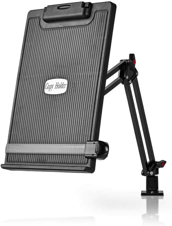 NEDIS Porte-Documents Ergonomique | Entièrement Mobile | Support de Bureau | Noir Gris/Noir ERGOCH300BK – Image 7