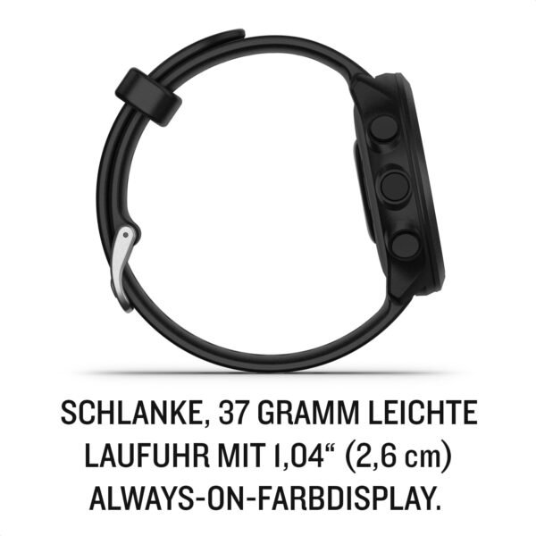 Garmin – Forerunner 55 - Montre GPS multi-activités running avec fonctions d’entrainement Garmin Coach et cardio au poignet – Noire, TU EU – Image 4