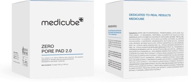 medicube Zero Pore Pads 2.0 Lot de 70 tampons de toner double texture pour le visage pour exfoliation et soin des pores avec 4,5 % d'acide lactique AHA et 0,45 % d'acide salicylique BHA, idéal pour – Image 9