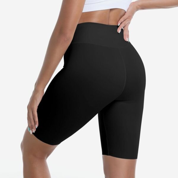 Towintec Short De Sport pour Femmes Taille Haute Collants Confort D'ÉTÉ Anti Frottement Cuisse Sportswear Push Up Leggings Courts pour Cyclist Yoga Course À Pied Fitness Fitness Gym Pilates – Image 2