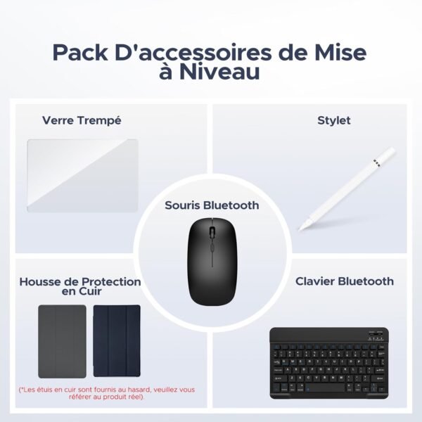 DOOGEE U10 (2025) Tablette Android 15, Tablette 10 Pouces 16Go RAM+128Go ROM(2To TF), GMS Tablette Tactile, WiFi 6, Widevine L1, 5060mAh, BT 5.0, 2 en 1 Tablette avec Clavier Souris- Gris – Image 8