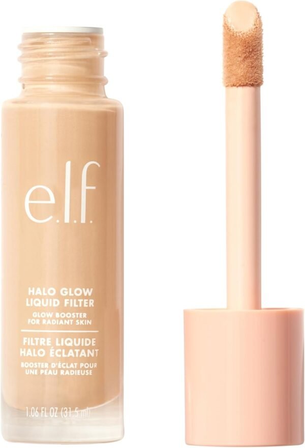 e.l.f. Halo Glow Filtre liquide, booster de teint pour un regard éclatant et doux concentré, avec acide hyaluronique, végétalien et sans cruauté envers les animaux, teinte 0 Fair, 31,5 ml