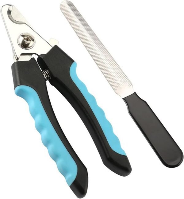 dinghaole Coupe-Ongles pour Chien, Coupe-Ongles de toilettage en Acier Inoxydable - pour Ongles de Chien et de Chat (Bleu)
