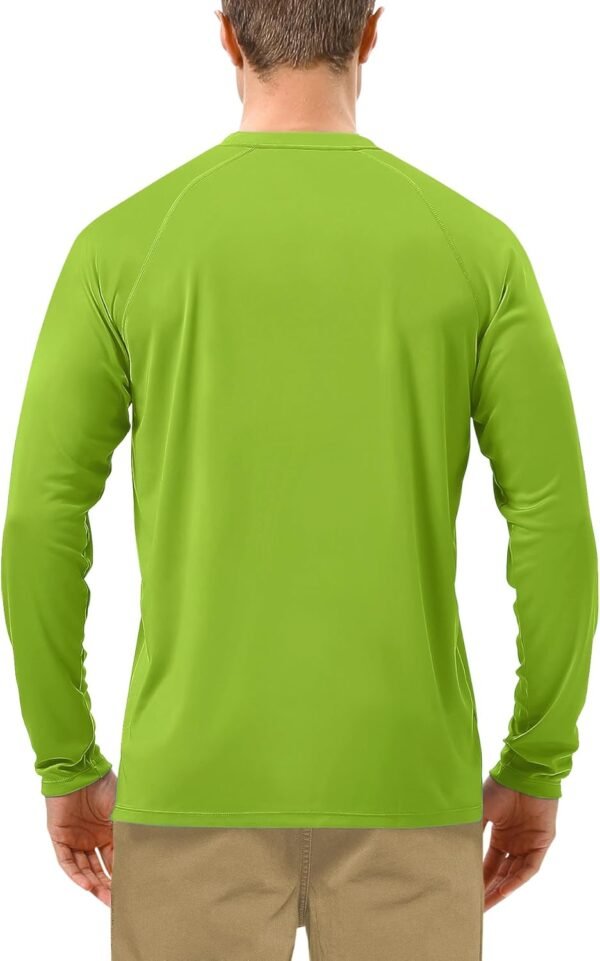 Roadbox Chemise de protection solaire UV UPF 50+ à manches longues pour homme, pour la pêche, la randonnée, la natation, la course à pied – Image 2
