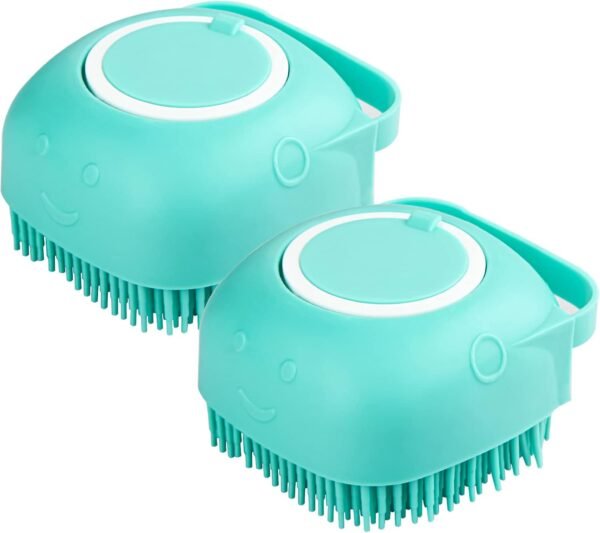 FUYIHGL Brosse à shampoing Bubble Brush pour le bain - Savon pour chien - Avec distributeur de savon - Brosse de douche en silicone avec poignée en boucle - Pour animaux domestiques, chiens, chats – Image 8