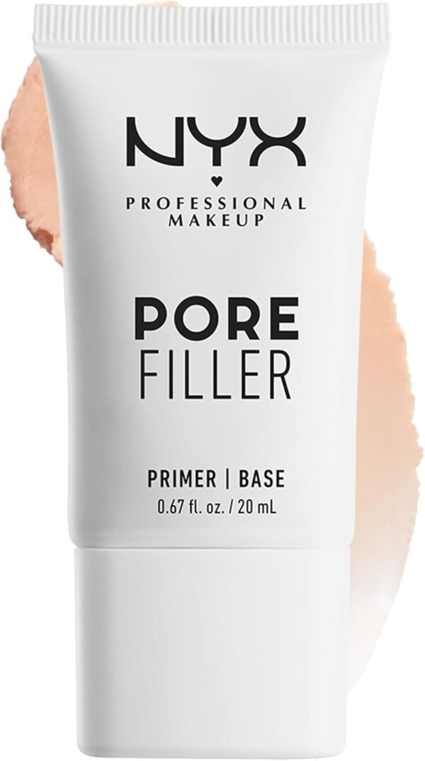 NYX Professional Makeup Primer Pore Filler, Base de Maquillage, Effet Floutant pour Pores Réduits et Teint Unifié, Enrichi en Vitamine E, Formule Vegan, 20 ml