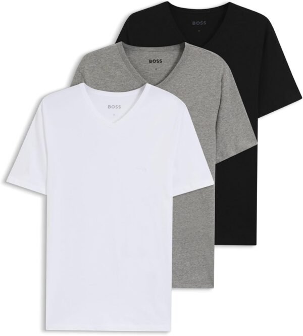 BOSS Hommes TShirtVN 3P Classic Lot de Trois t-Shirts en Jersey de Coton à col V