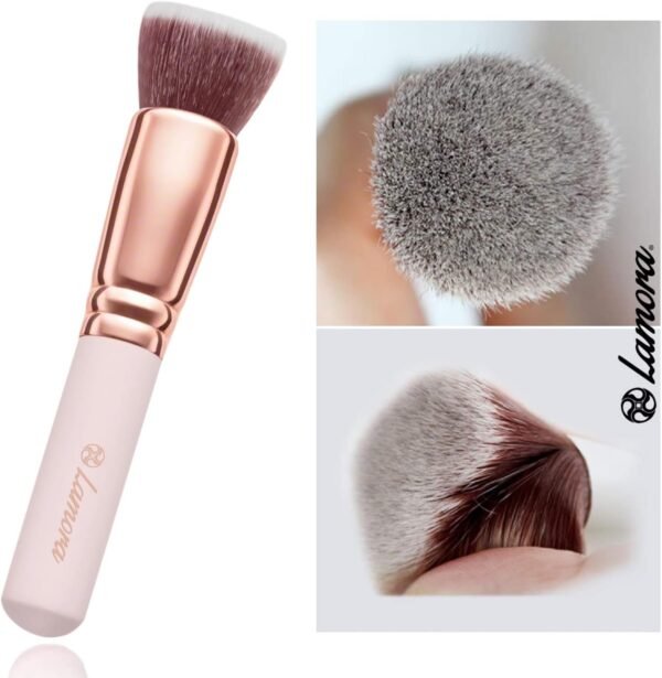 Pinceau Fond de Teint Professionnel Kabuki pour Maquillage du Visage - Parfait Pour le Mélange Liquide, Crème ou Poudre Cosmétique Sans Défaut - Polissage, Pointillé - Poils Denses, Synthétiques – Image 8